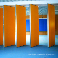 Sliding folding acoustic operable partition walls for restaurant